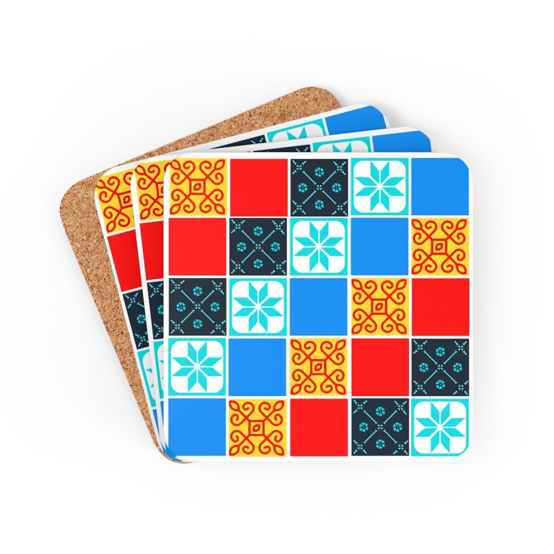 Azul Board Game Coasters Set of 4 Board Game Accessory Etsy