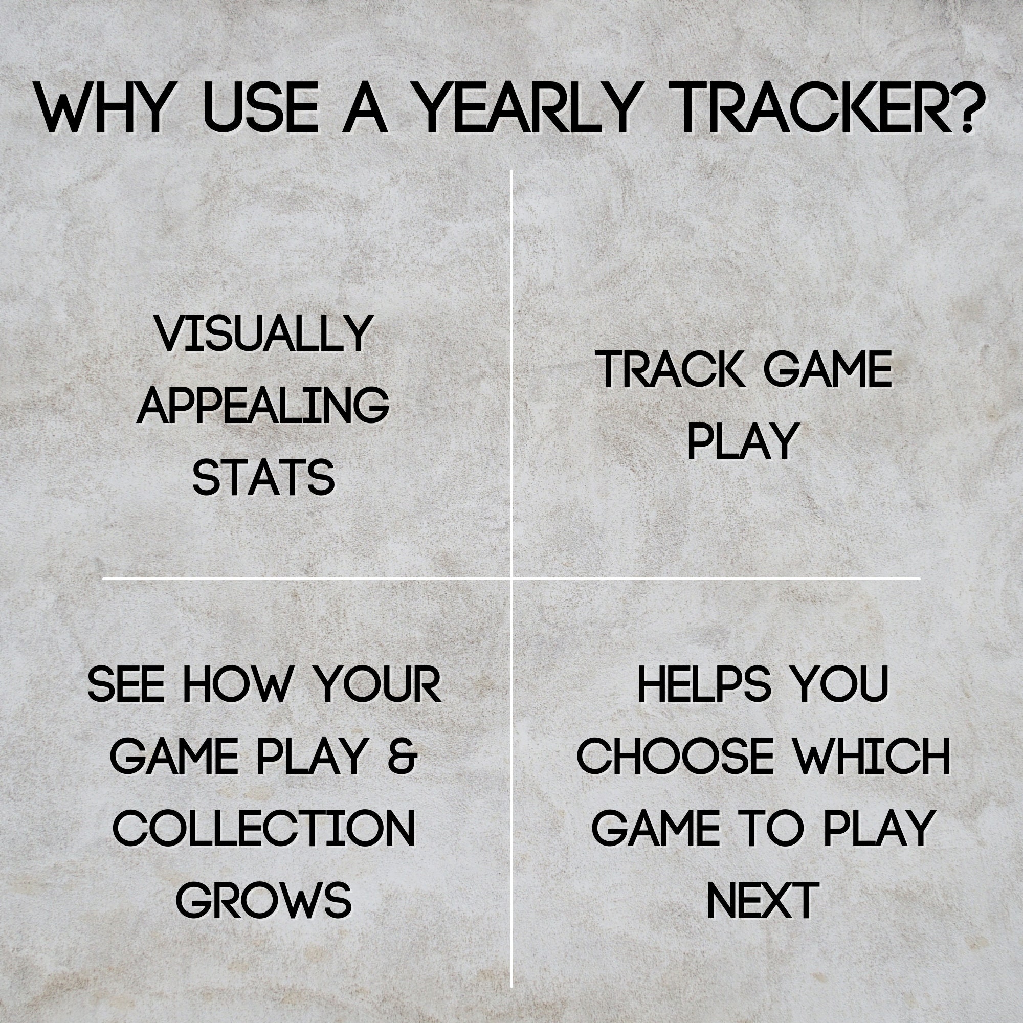Yearly Board Game Habit Tracker Digital Download Track Game Play, New