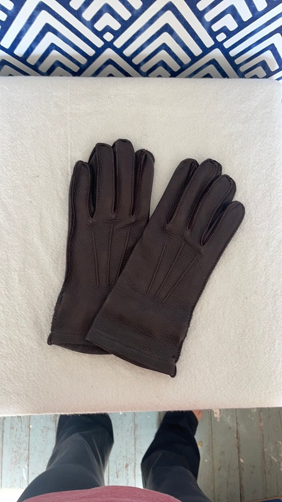 Vintage Ladies L.L Bean Deerskin Leather Gloves