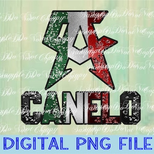 Canelo, Digital Download, PNG File, High Resolution, Sublimation File, Direct To Film, Ready To Print, Sports Sublimation