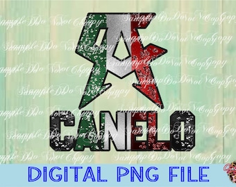 Canelo, Digital Download, PNG File, High Resolution, Sublimation File, Direct To Film, Ready To Print, Sports Sublimation