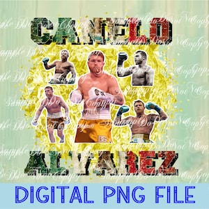CANELO | Digital Download | PNG File | High Resolution | Sublimation File | Direct To Film | Ready To Print | Sports Sublimation | Boxing
