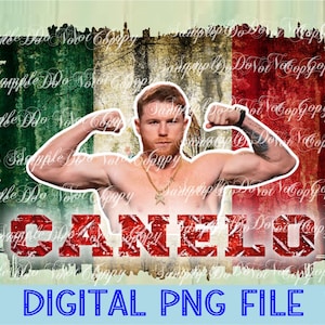 Canelo, Digital Download, PNG File, High Resolution, Sublimation File, Direct To Film, Ready To Print, Sports Sublimation
