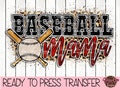 Baseball Mama - Ready To Press Sublimation, HTV Or DTF Transfer | Mom Life | Animal Print | Filed Life | Sports Mom | Ball Mom | Ball Mom