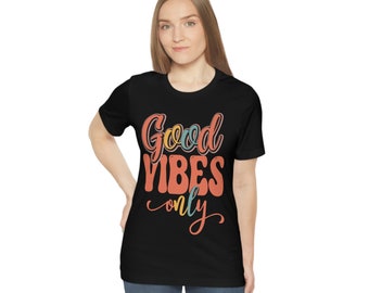 Tシャツ・カットソー UMBRO GOOD VIBES ONLY Whale Fresh Cooling Short Sleeve T-shi Good Vibes Only Unisex Jersey Short Sleeve Tee | Custom