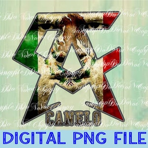 Canelo, Digital Download, PNG File, High Resolution, Sublimation File, Direct To Film, Ready To Print, Sports Sublimation
