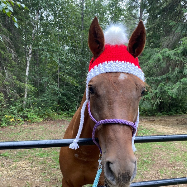 Horse Hat in Full Size - Crochet, Handmade, Horse, Christmas Hat