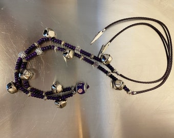 Rhythm Beads/Bells, Howlite, Purple, Bells, 52 Inches, Beads, Jingle Jangle, I Can Hear You Comin'