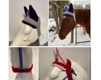 Crochet *PATTERN* Ear Warmer FULL, horse hat, ear muffs, muffs, crochet ear muffs, costume, animal costume, horses, ear warmer