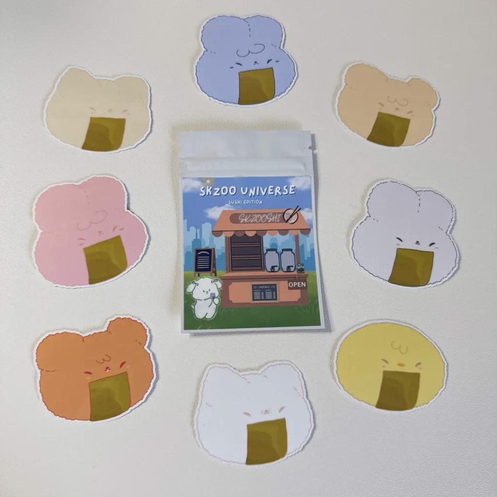 Stray Kids SKZOO Onigiri Stickers - Blind Bag - Etsy