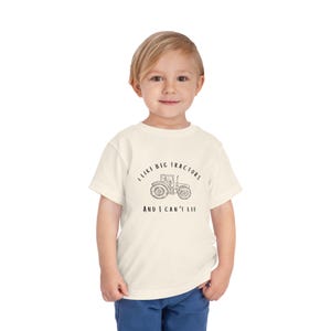 T-shirt tracteur pour tout-petit, chemise J&#39;aime les gros tracteurs pour garçons, cadeau d&#39;anniversaire à la ferme, thème agricole, chemise pour la rentrée des classes, vêtements pour garçon de la campagne
