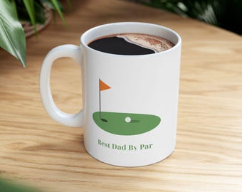 El mejor papá por par, taza de golf, regalo para papá, regalo del Día del Padre, regalo para papá golfista