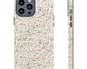 Tough Cases, Fall Floral Phone Case Girly Phone Case, Floral Phone Case, Tough iPhone/Android Case, Fall Phone Case, Rugged Phone Case