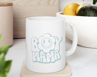 Taza de cerámica para mamá de niño / Regalo de moda para mamás de niños / Taza de café personalizable / Perfecta para el Día de la Madre
