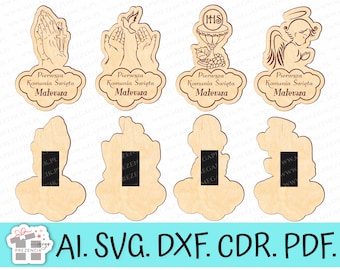 Thanks to communion guests / Communion Magnets / Communion clipart / Holy Communion svg / First Holy Communion / laser cut svg / Cut File