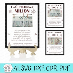 Eighteenth birthday frame. Birthday gift svg. Money frame SVG laser cut. 18th birthday svg, Frame svg laser cut, Million svg