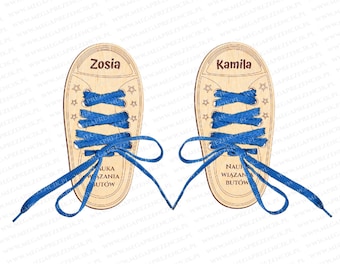 Learning to Tie My Shoes Svg for Laser Cutting, Practice to Tie
