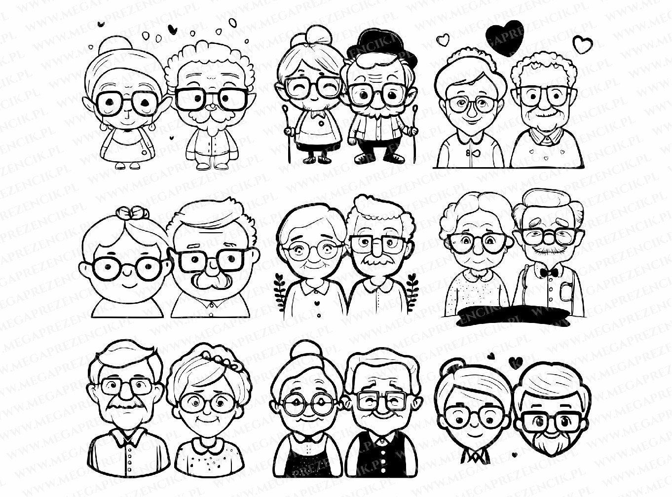 Juego De Carreras De Cuerda Abuela Y Abuelo Bluw | Set De 2 Juguetes De Mesa