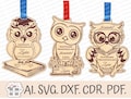 Personalized Medal Wise Owl. Student initiation, preschool initiation. End of school year, preschool. Cut file, SVG product logo