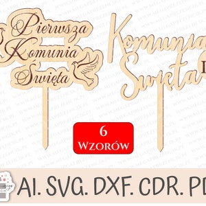 Erstkommunion-Kuchenaufsatz, IHS-Aufsatz, Laser-Aufsatz, Laser-Kommunion, SVG-Aufsatz-Set, Erstkommunion-Laserschnitt, SVG