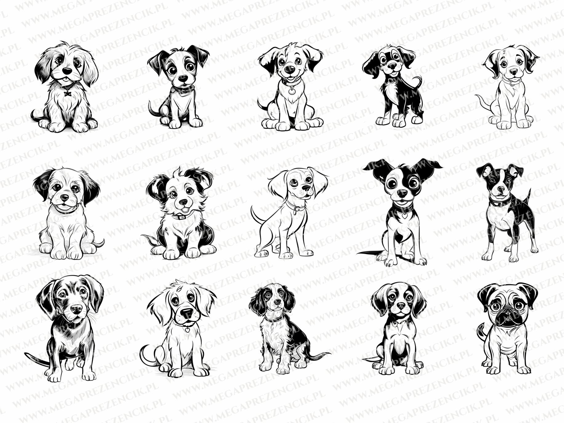 Vektorbilder von Hunden. Hunde-Bundle-Svg, Baby-Hund-Svg, Clipart-Hund.  Fanny Dogt SVG, kleiner Hund SVG, Laser-Hunde-Set, süße Hunde. - Etsy  Österreich, image size:1833x1376