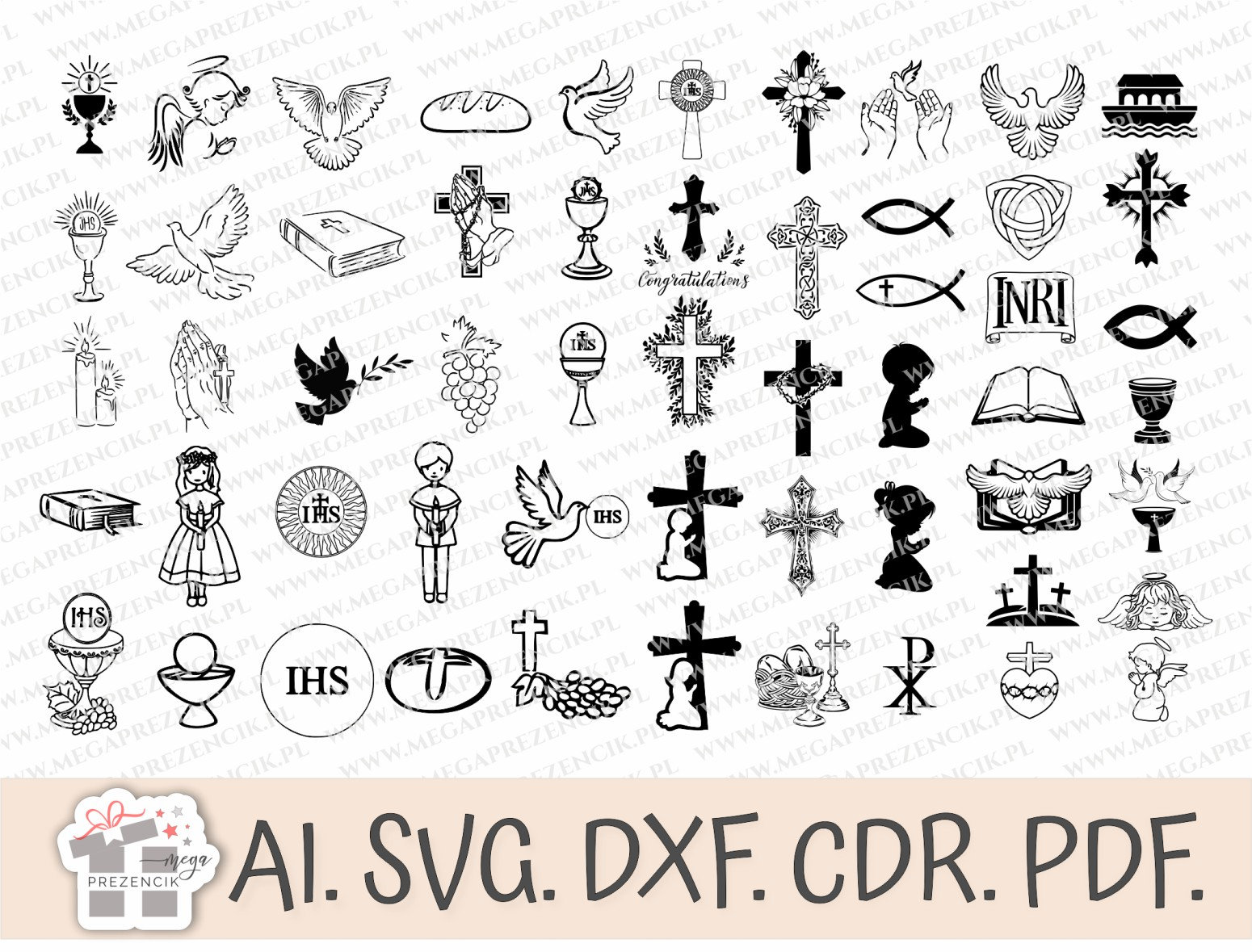 First Communion Clipart. Communion Clipart Cross Svg SVG Etsy Australia