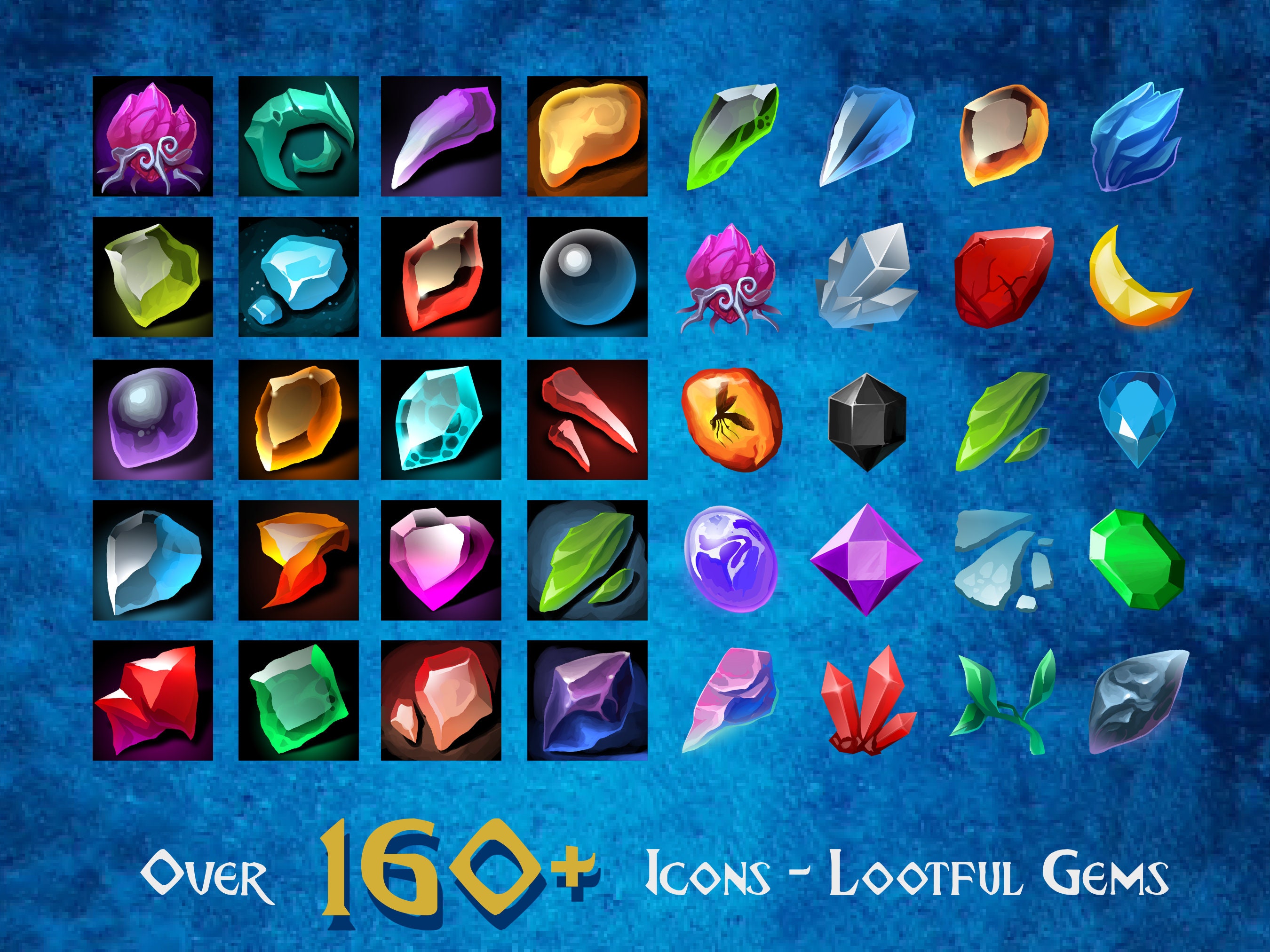 Pixel Loot - Gemstones - Endymion Games, Pixel Loot