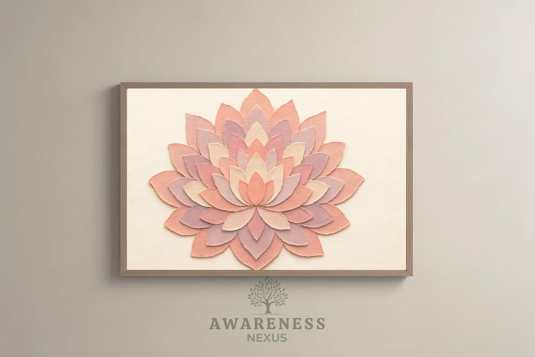 Lotus Flower · Paper Mandala · Floral Painting · Printable Wall Art ...