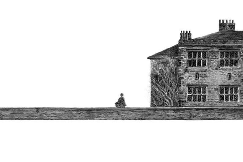 Jane Eyre, Thornfield Hall Postcard image 2