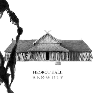 Beowulf, Heorot Hall - Postcard