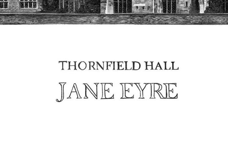 Jane Eyre, Thornfield Hall Postcard image 3