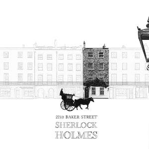 Sherlock Holmes, 221B Baker Street - Postcard
