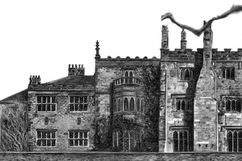 Jane Eyre, Thornfield Hall Postcard image 4