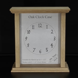Oak Clock Case for Crafters