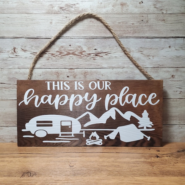 Wood Camping Sign Etsy