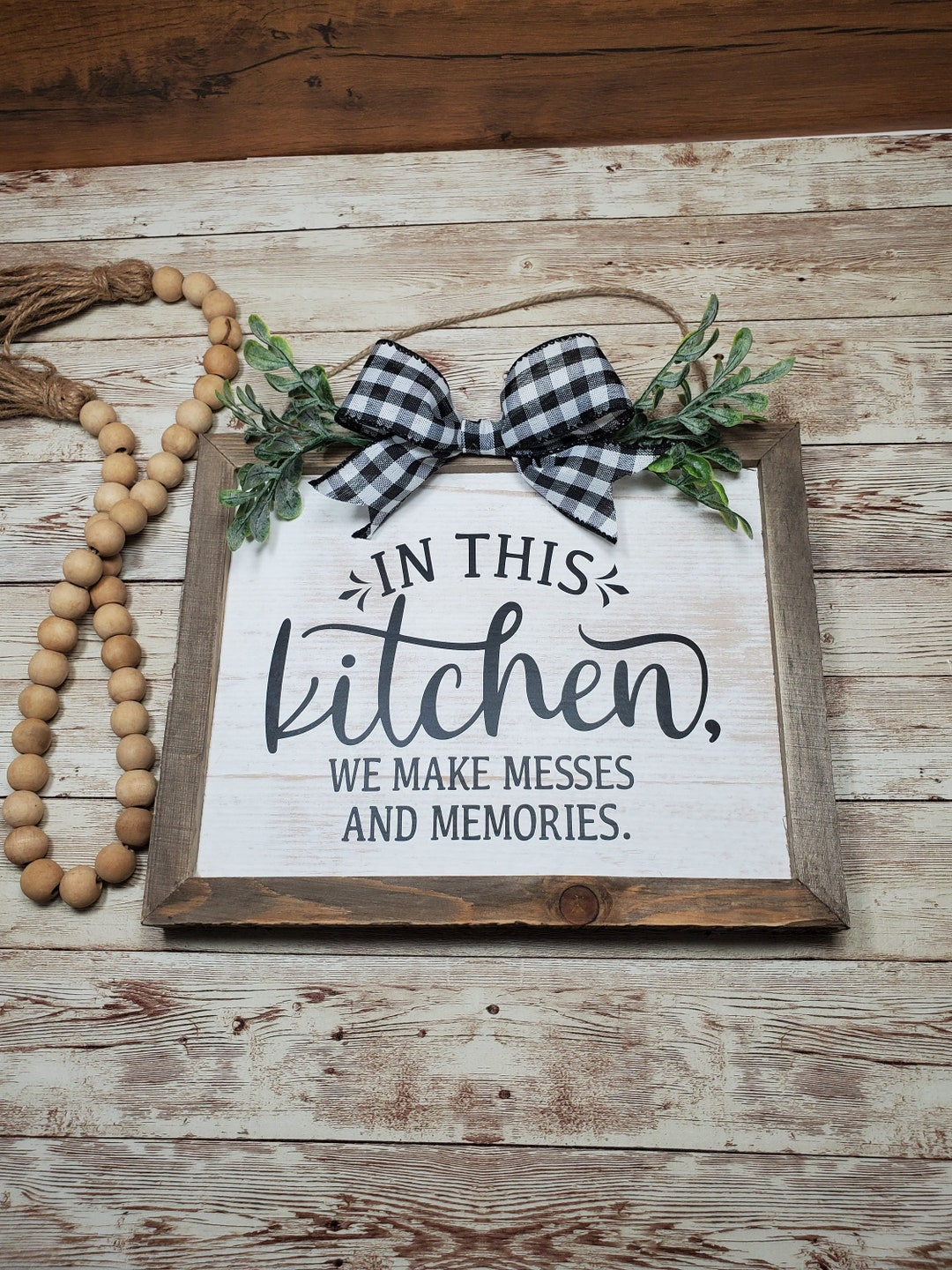 Rustic Kitchen Sign, Kitchen Sign, Kitchen Wall Decor. Housewarming ...