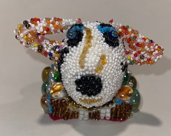 Hand Beaded "HUMPTY DUMPTY" Egghead ORNAMENT