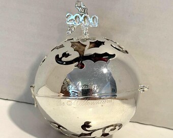 KIRK STIEFF for LENOX Silver Plated 2000 Millennial Potpourri Ball – Vintage