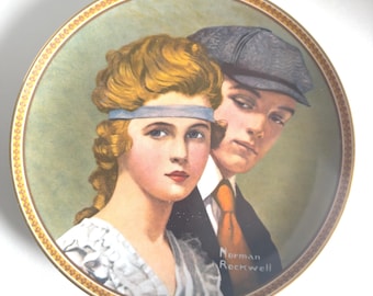 Rockwell Collector Plate 1983 Rediscovered Women MEETING On THE PATH