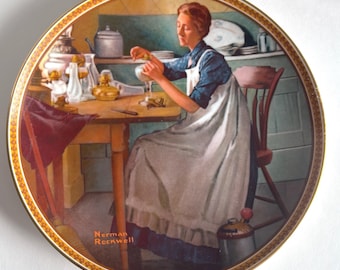 Vintage Norman Rockwell Rediscovered Women Collection "Waiting On The Shore"
