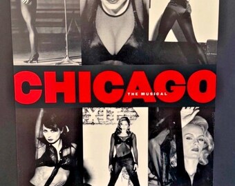 Rare Window Card for “Chicago” featuring Ann Reinking and Bebe Neuwirth 14 x 22"