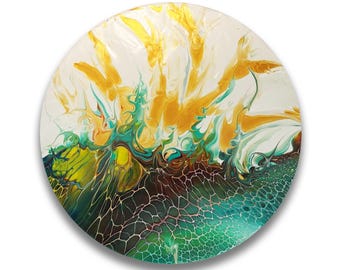 DAFFODILS Acrylic Resined Painting By Adriana Naylor