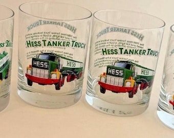 Set/4 HESS Classic Truck Series Glassware - RARE!