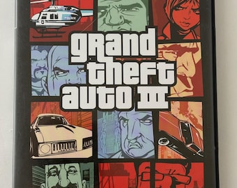 Grand Theft Auto III 3 PlayStation 2 Map & Manual CIB
