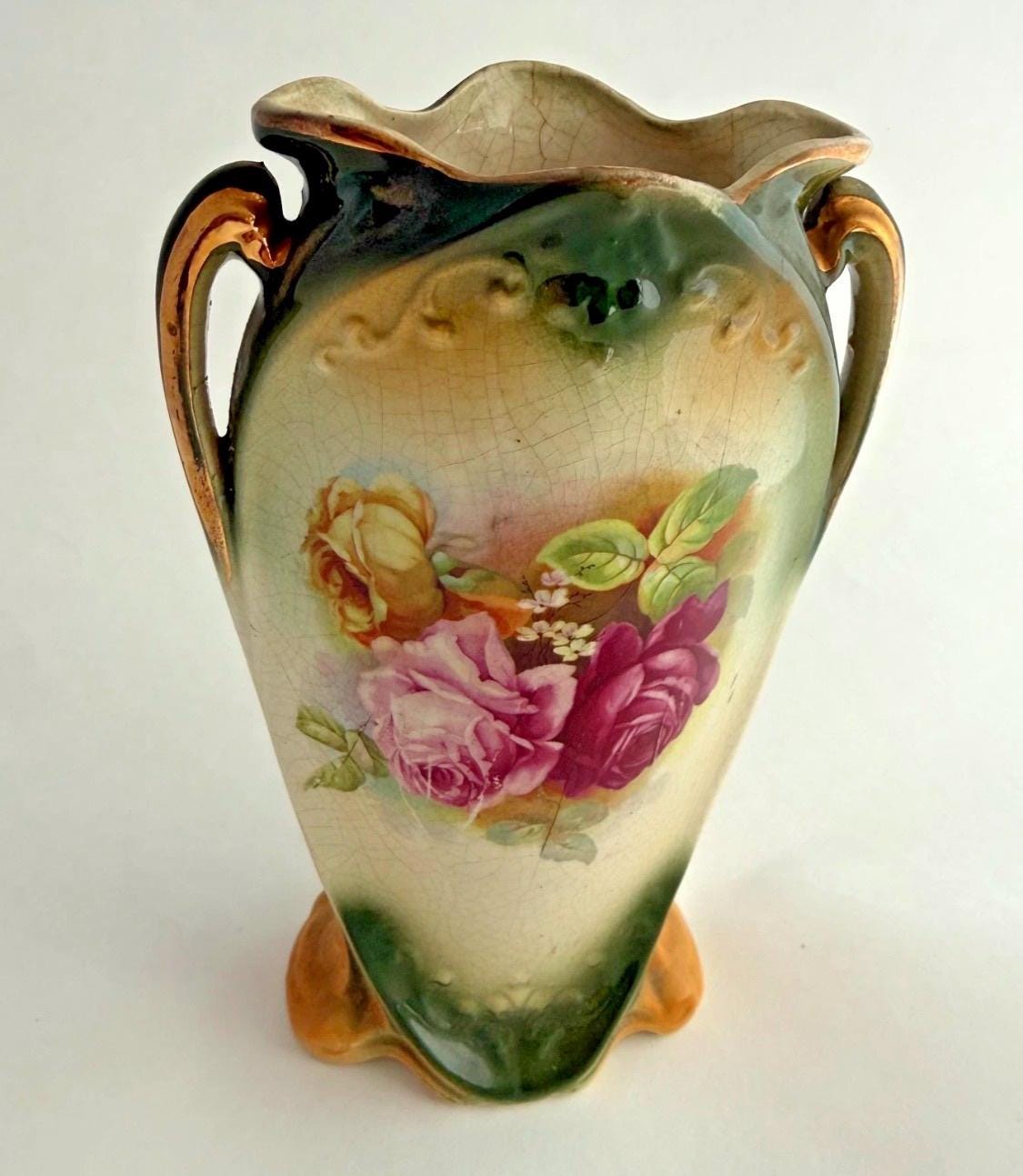 Rare French Porcelain Vase - Etsy