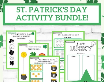 St Patrick's Day Worksheet Bundle Preschool Worksheets - Etsy