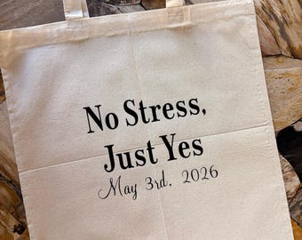 Personalized Bridal Tote Bag | Bridal Gift | Keepsake Wedding Gift
