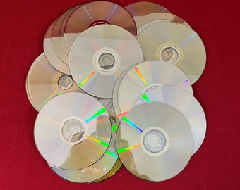 20 DVDs/CDs - Great For Crafts, Repurposing, Up-cycling, Arts, Decorating, Etc.