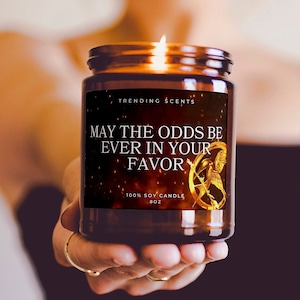 May The Odds Ever Be in Your Favor HG Candle | Gift Candle For Book Lover | Bookish Candles | Gift for Her | Book Lover Gift | BookTok