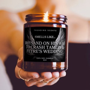 Rhysand Funny Quote Acotar Inspired Candle | Bookish Candle | Gift for Book Lover | Booktok | Literary Gift For Friend | Rhysand Candle
